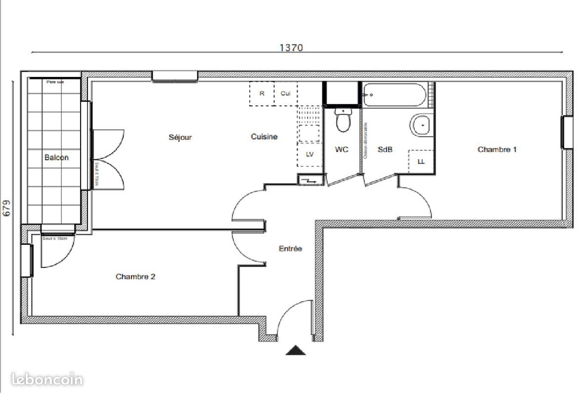 Appartement à louer, 62m², Limay