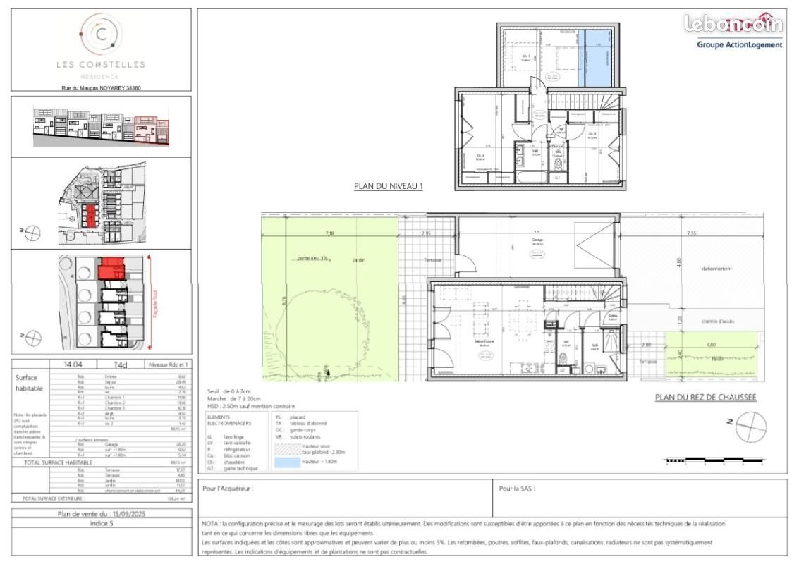 Maison à louer, 89m², Noyarey