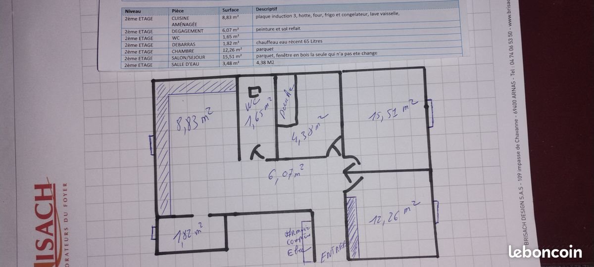 Appartement à louer, 51m², Mayenne