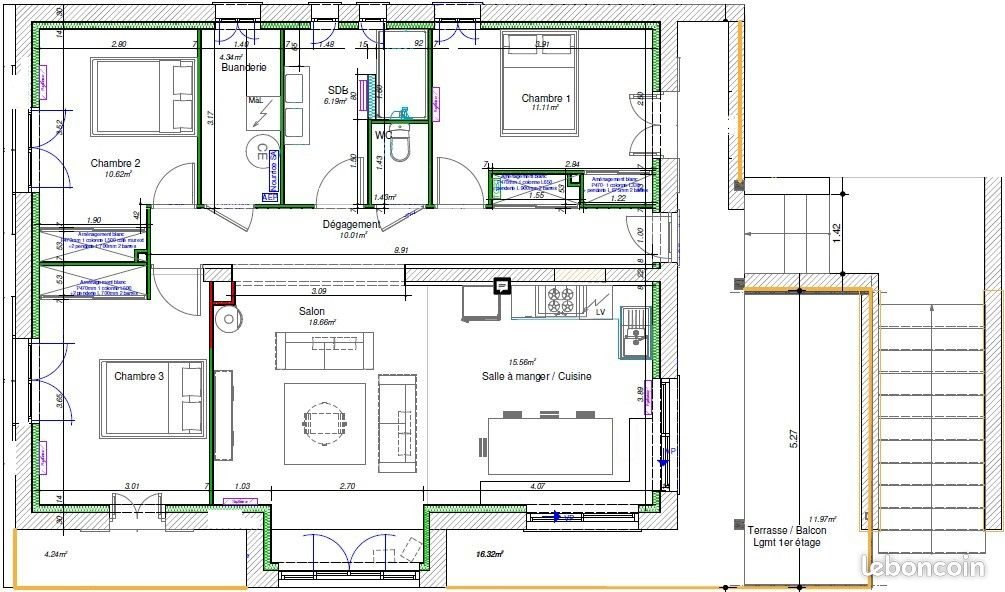 Appartement à louer, 88m², Abondance