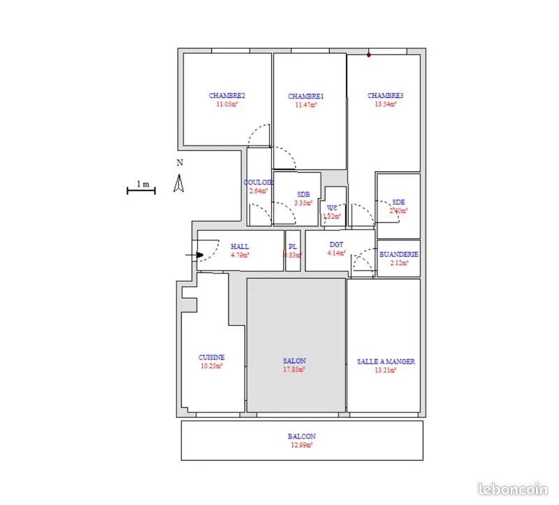 Appartement à louer, 103m², Marseille 6ème