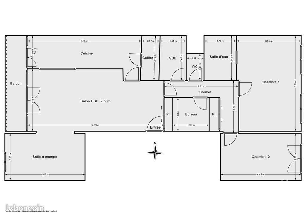 Appartement à vendre, 98m², Tours