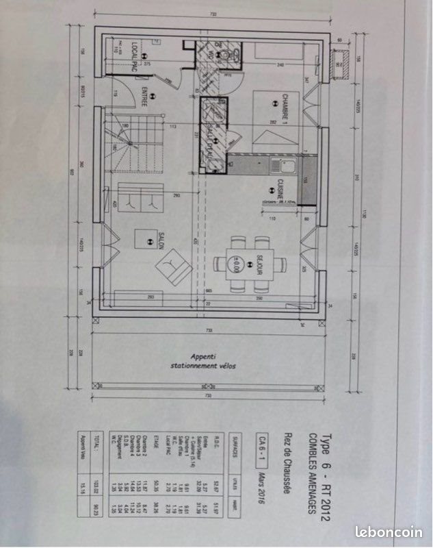 Maison à louer, 90m², Pernay