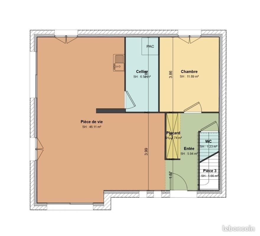 Maison à vendre, 110m², Argences