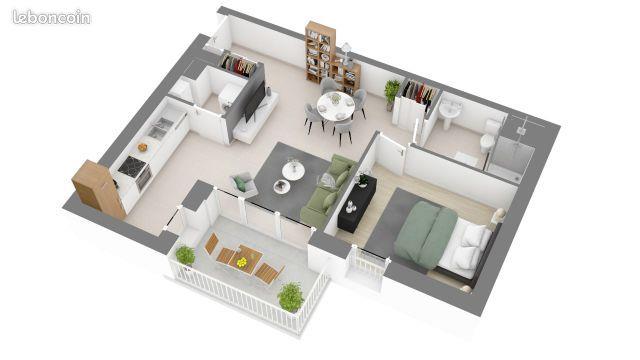 Appartement à vendre, 48m², Octeville-sur-Mer