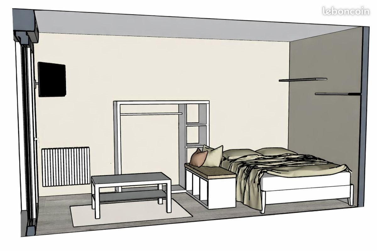 Appartement à louer, 23m², Betton