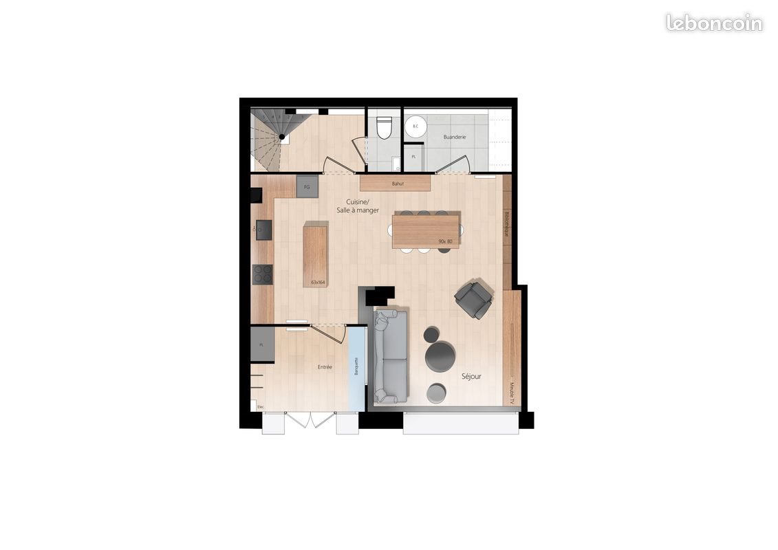 Appartement à louer, 100m², Paris 18ème