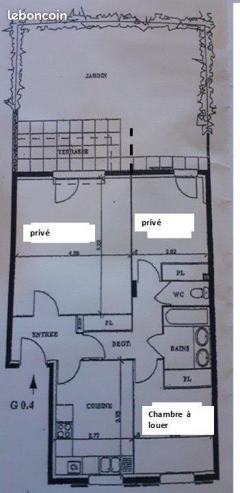 Appartement à louer, 69m², Lyon 8ème