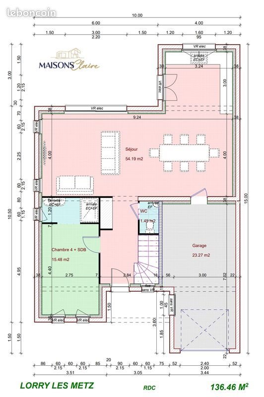 Maison à vendre, 136m², Lorry-lès-Metz