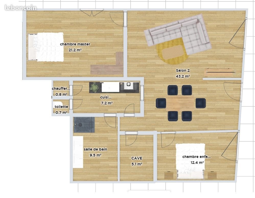 Appartement à vendre, 105m², Carvin