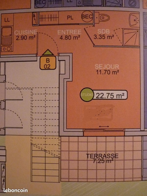 Appartement à louer, 23m², Aytré