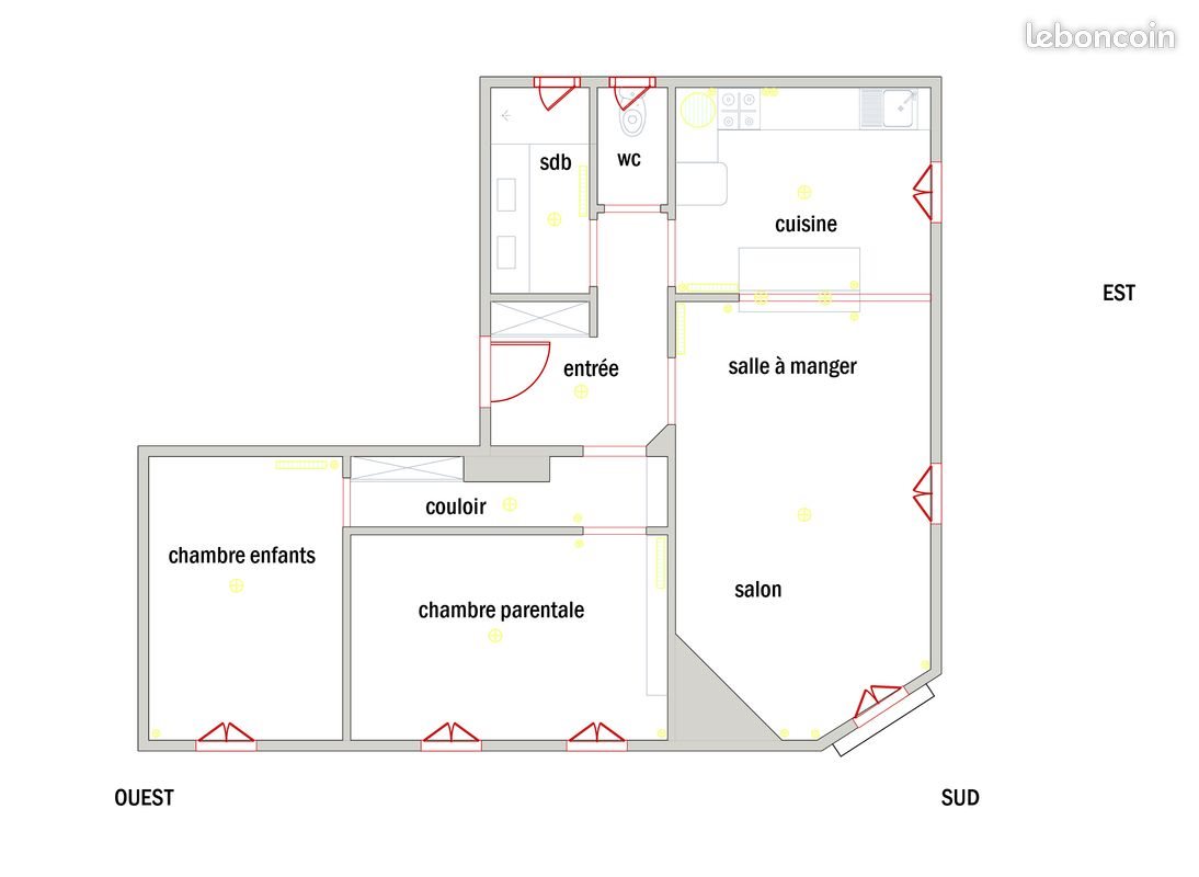 Appartement à vendre, 75m², Bordeaux