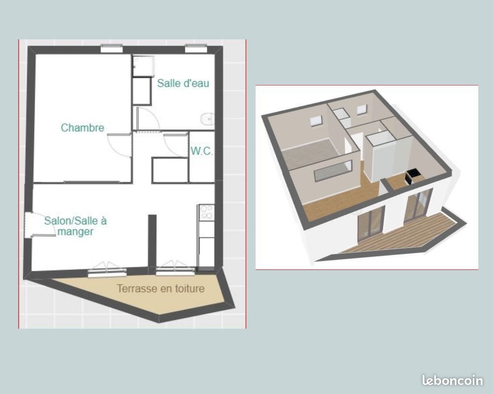 Appartement à louer, 60m², Le Fuilet