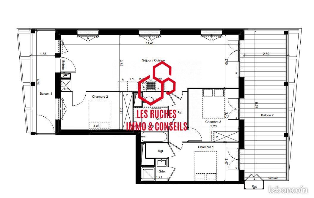 Appartement à vendre, 87m², Toulouse