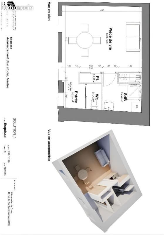 Appartement à louer, 29m², Nantes