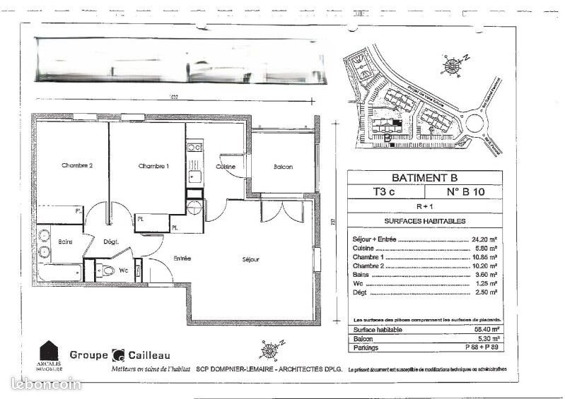 Appartement à louer, 58m², Cusset