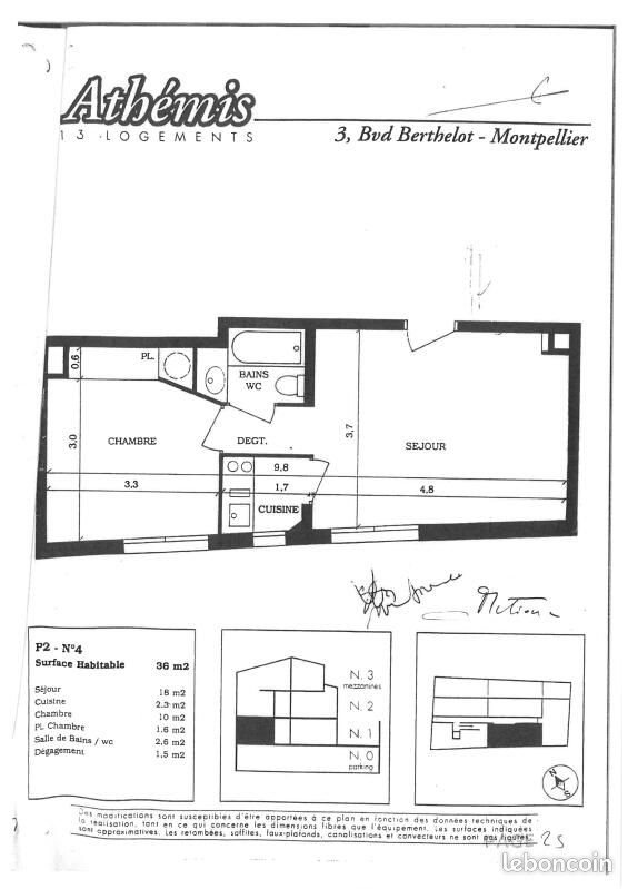 Appartement à louer, 36m², Montpellier