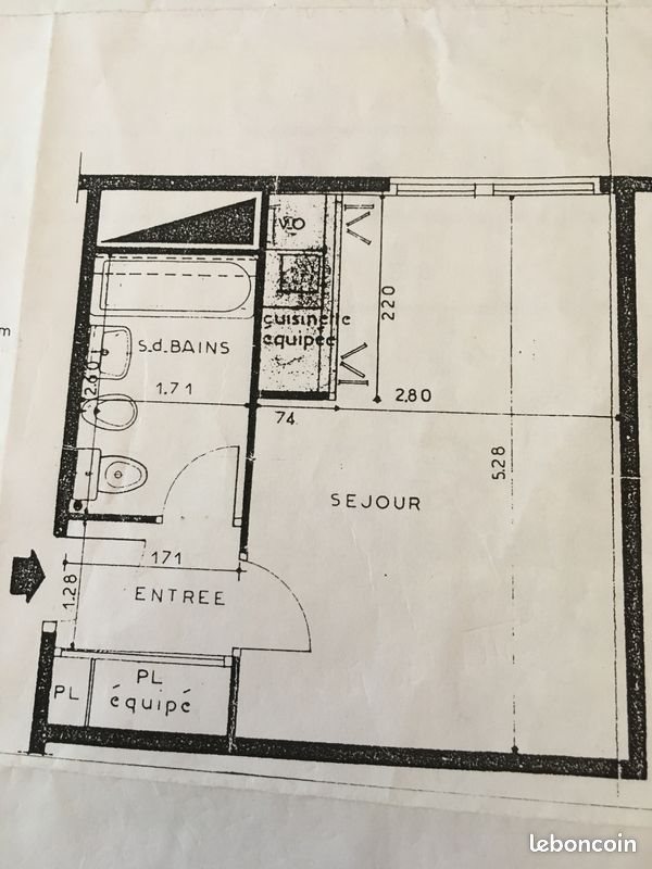 Appartement à louer, 26m², Paris 13ème