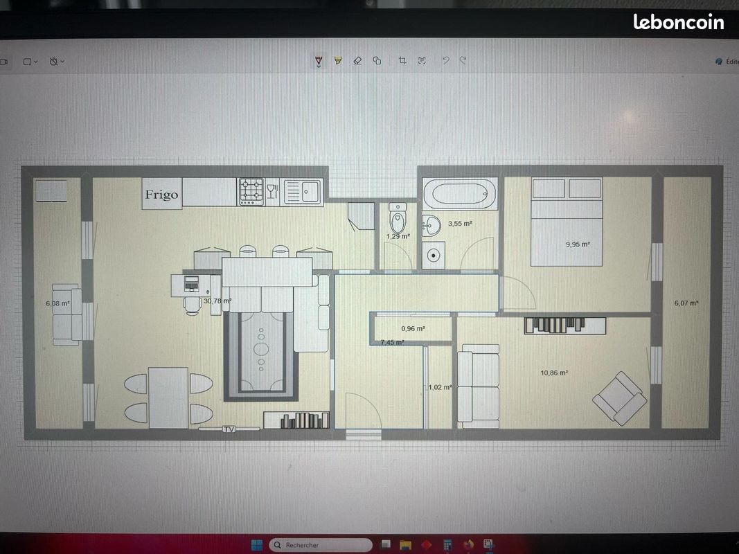 Appartement à louer, 65m², Saint-Etienne