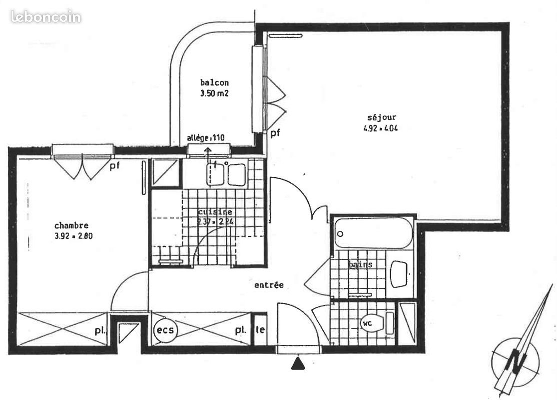Appartement à louer, 46m², Paris 11ème