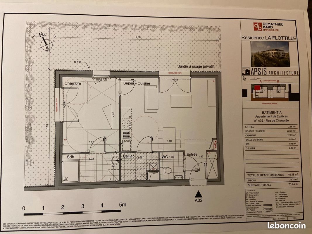 Appartement à louer, 47m², Gravelines