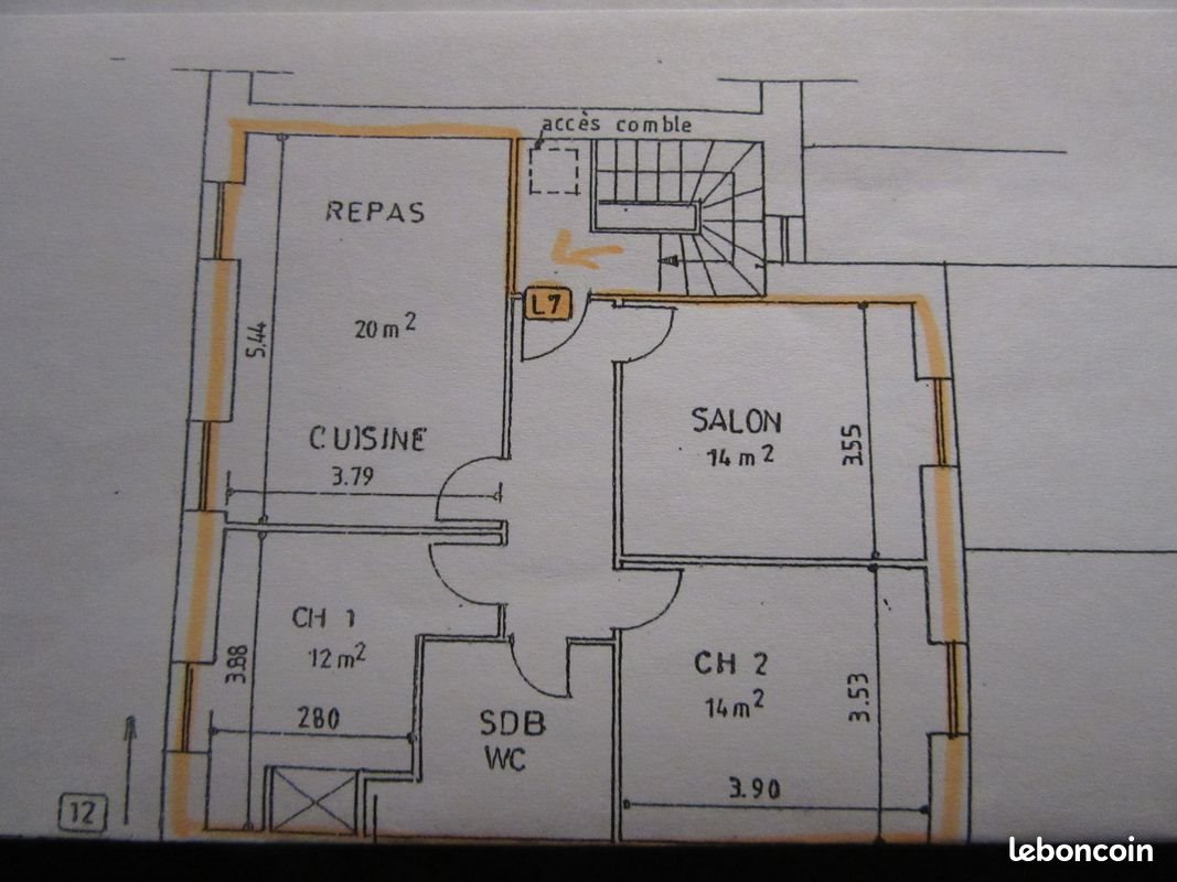 Appartement à louer, 78m², Lusignan