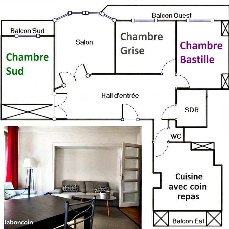 Appartement à louer, 95m², Grenoble