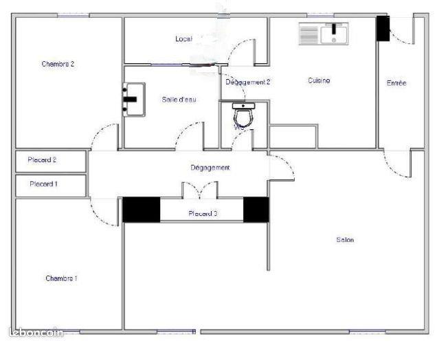 Appartement à louer, 63m², Le Mans