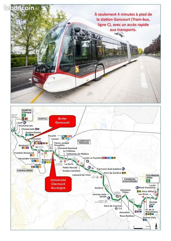 Appartement à louer, 42m², Clermont-Ferrand