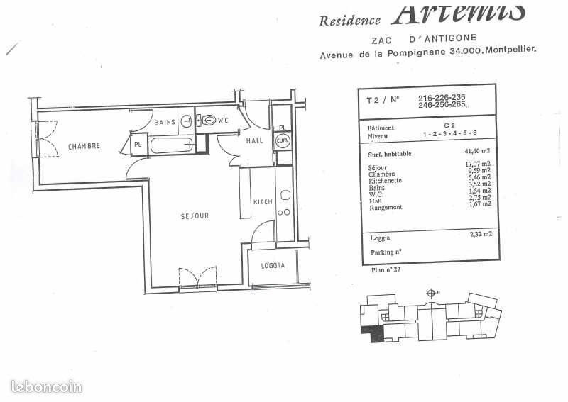 Appartement à louer, 41m², Montpellier