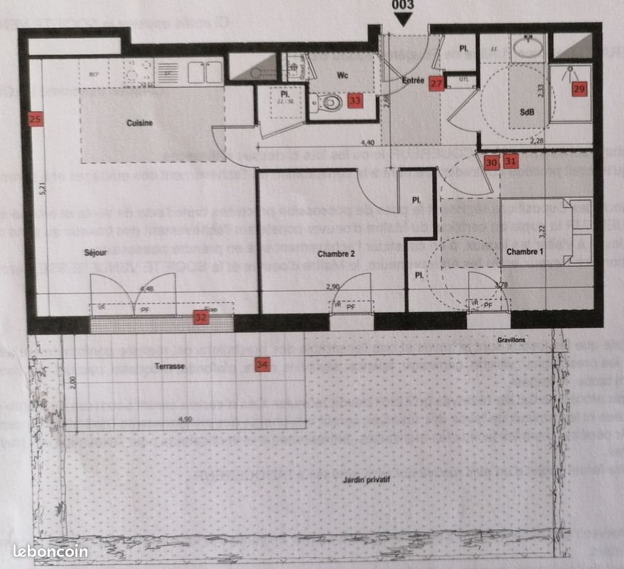Appartement à louer, 58m², Betton