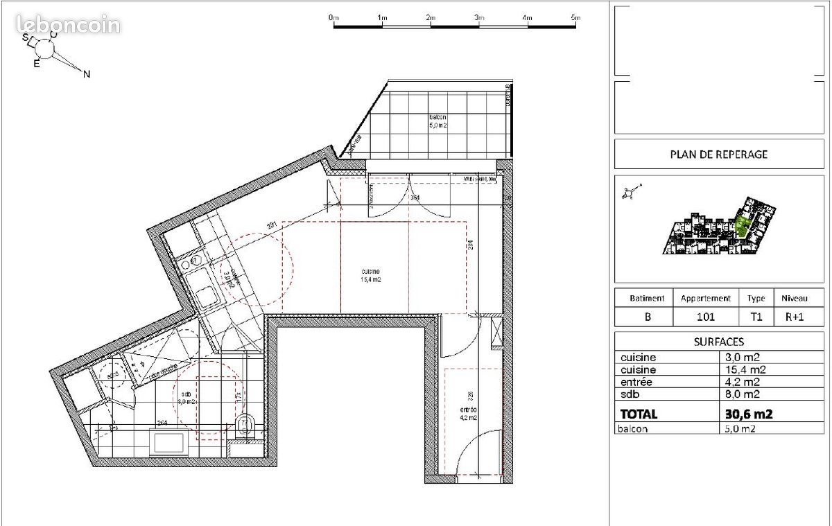 Appartement à louer, 30m², Reims