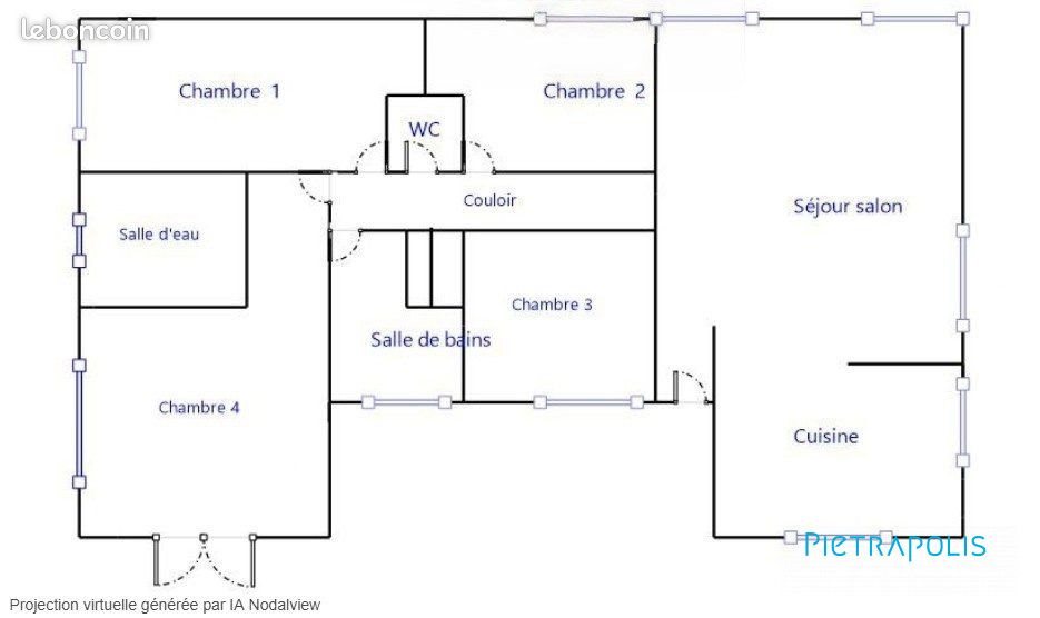 Maison à vendre, 108m², Jardin