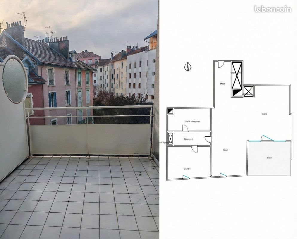Appartement à vendre, 49m², Grenoble