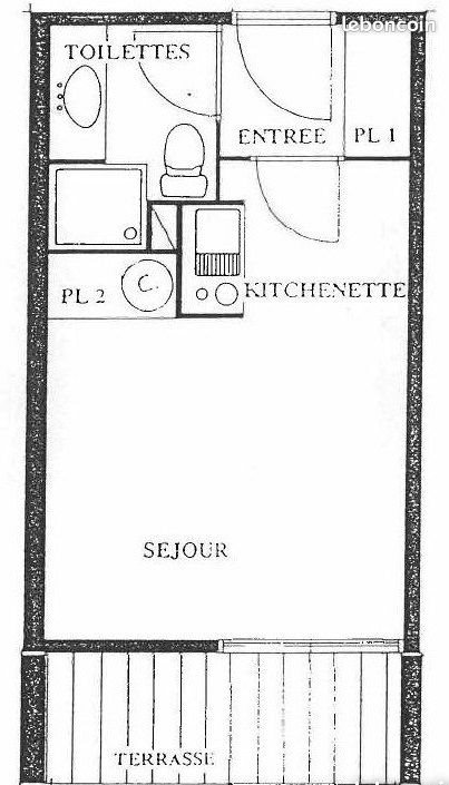 Appartement à louer, 19m², Toulouse