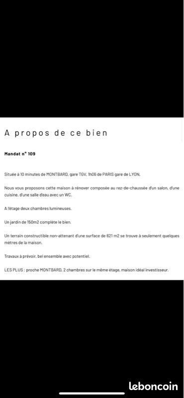 Maison à vendre, 62m², Touillon