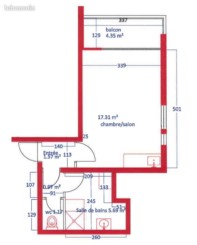 Appartement à louer, 27m², Clermont-Ferrand