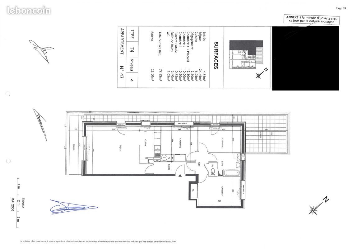 Appartement à vendre, 78m², Chantepie