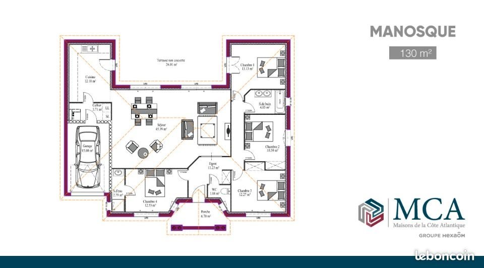 Maison à vendre, 130m², Saint-Georges-des-Agoûts