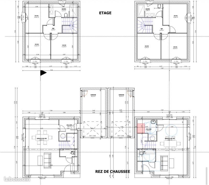 Maison à louer, 90m², Estrablin