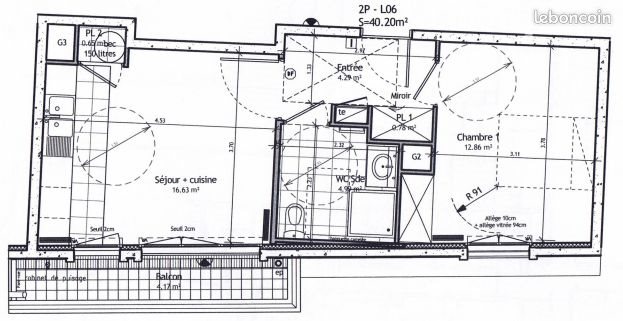 Appartement à louer, 40m², Le Port-Marly