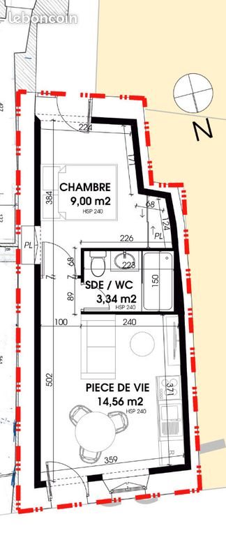 Appartement à louer, 28m², Vallet