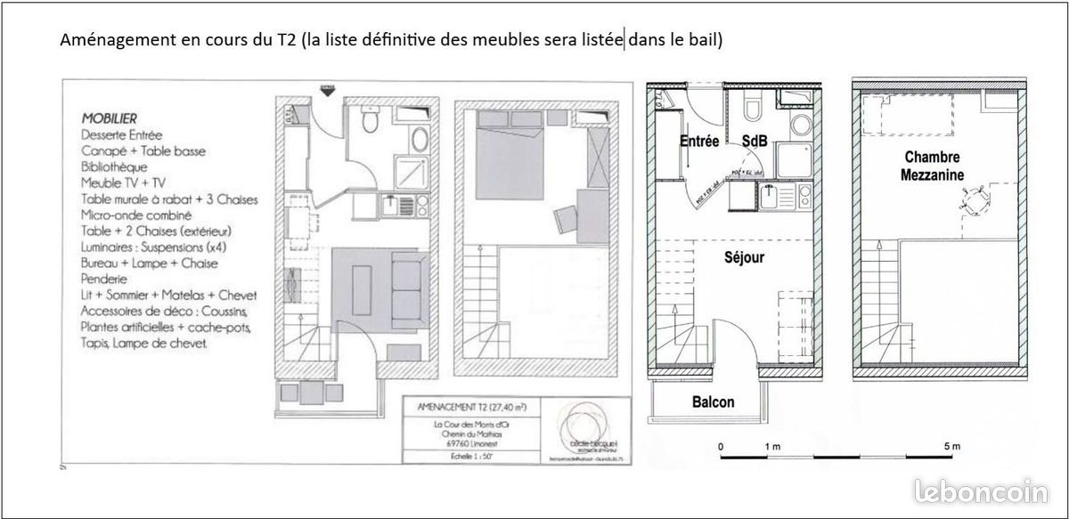 Appartement à louer, 29m², Limonest