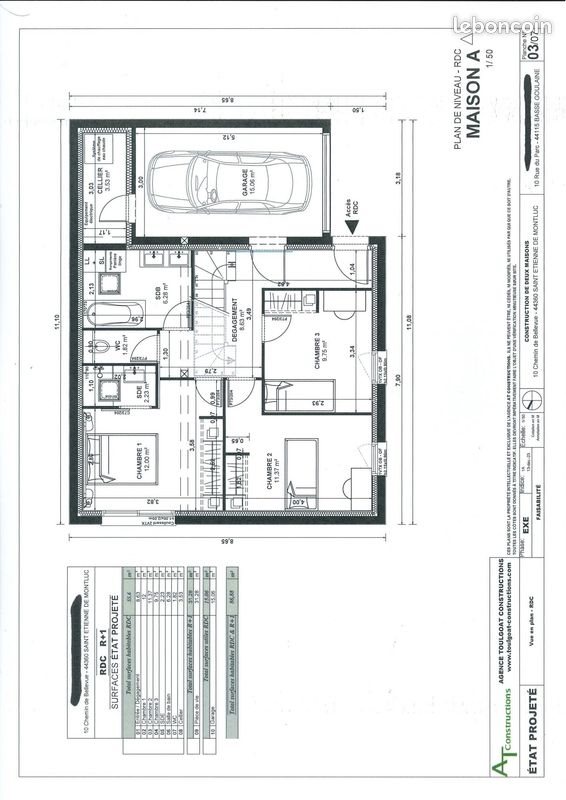 Maison à louer, 85m², Saint-Etienne-de-Montluc