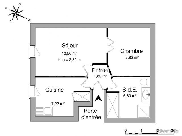 Appartement à louer, 36m², Marseille 15ème