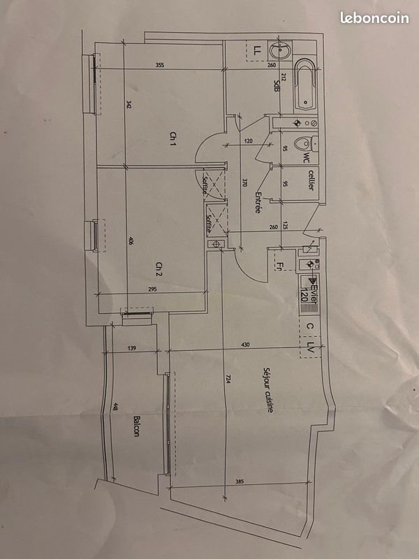 Appartement à louer, 70m², Linselles