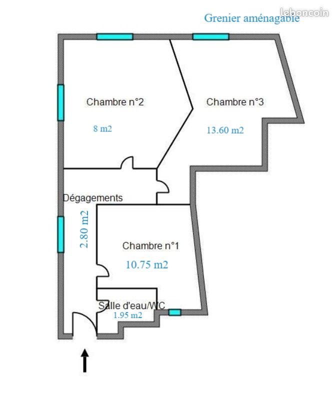 Appartement à vendre, 195m², Saint-Etienne