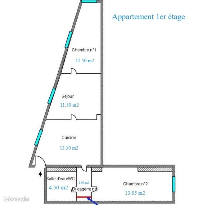 Appartement à vendre, 195m², Saint-Etienne