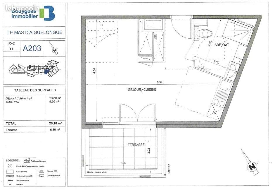 Appartement à louer, 28m², Montpellier