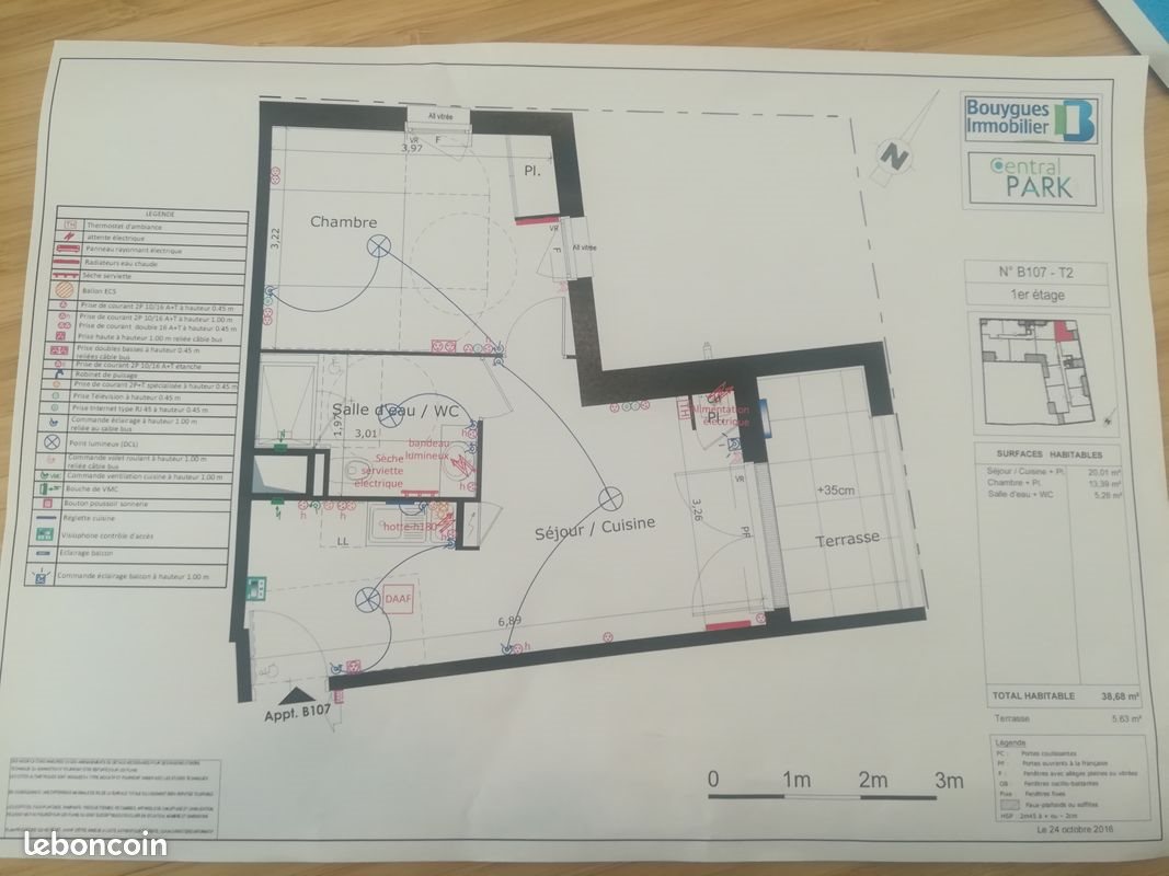 Appartement à louer, 39m², Rennes